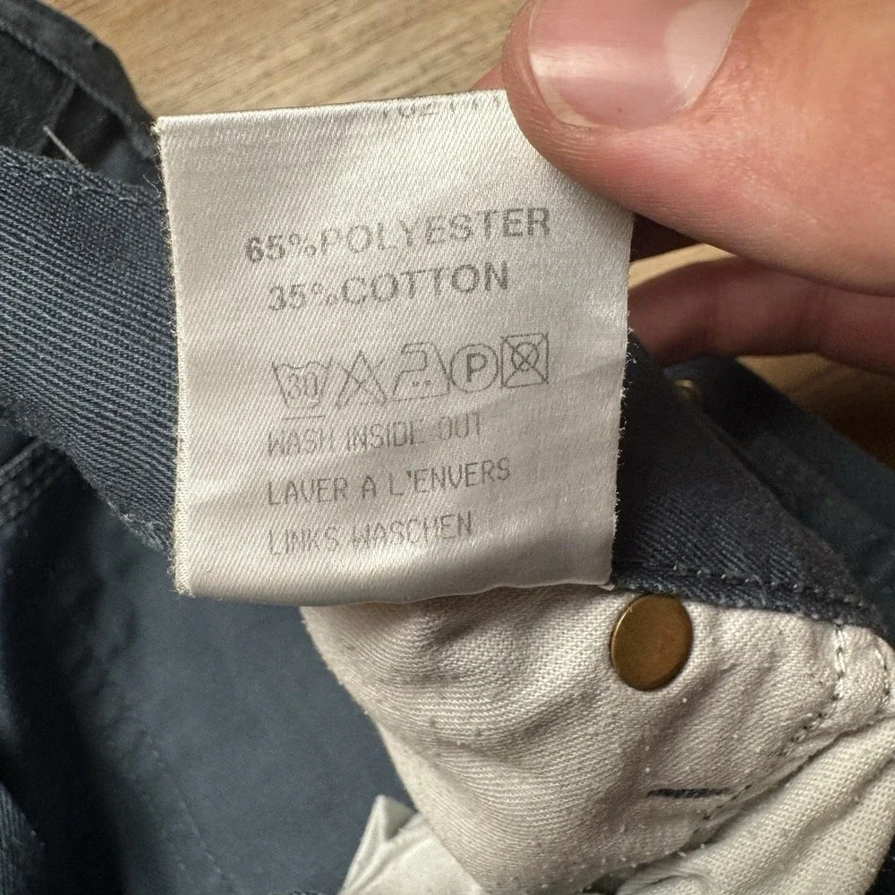 G-Star Raw Pants Mens 30x30 Blue Shortcut Union Button Fly Workwear Trousers